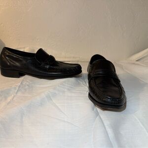 Florsheim Black Leather Penny Loafers - Men’s Dress Slip-Ons size 8D